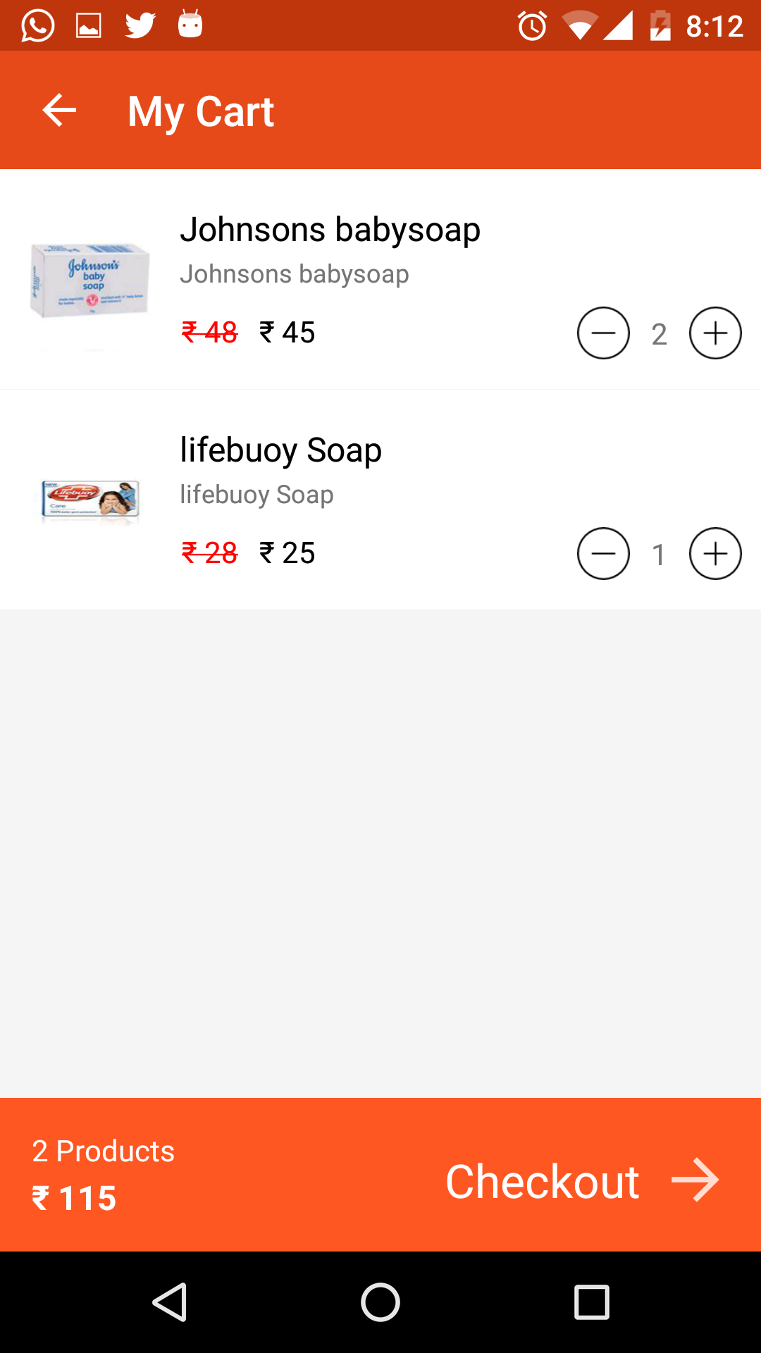 JK Super Market & Klonrr shopping cart screenshot 8